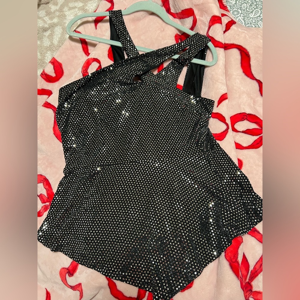 Sparkling Black Shimmer Top